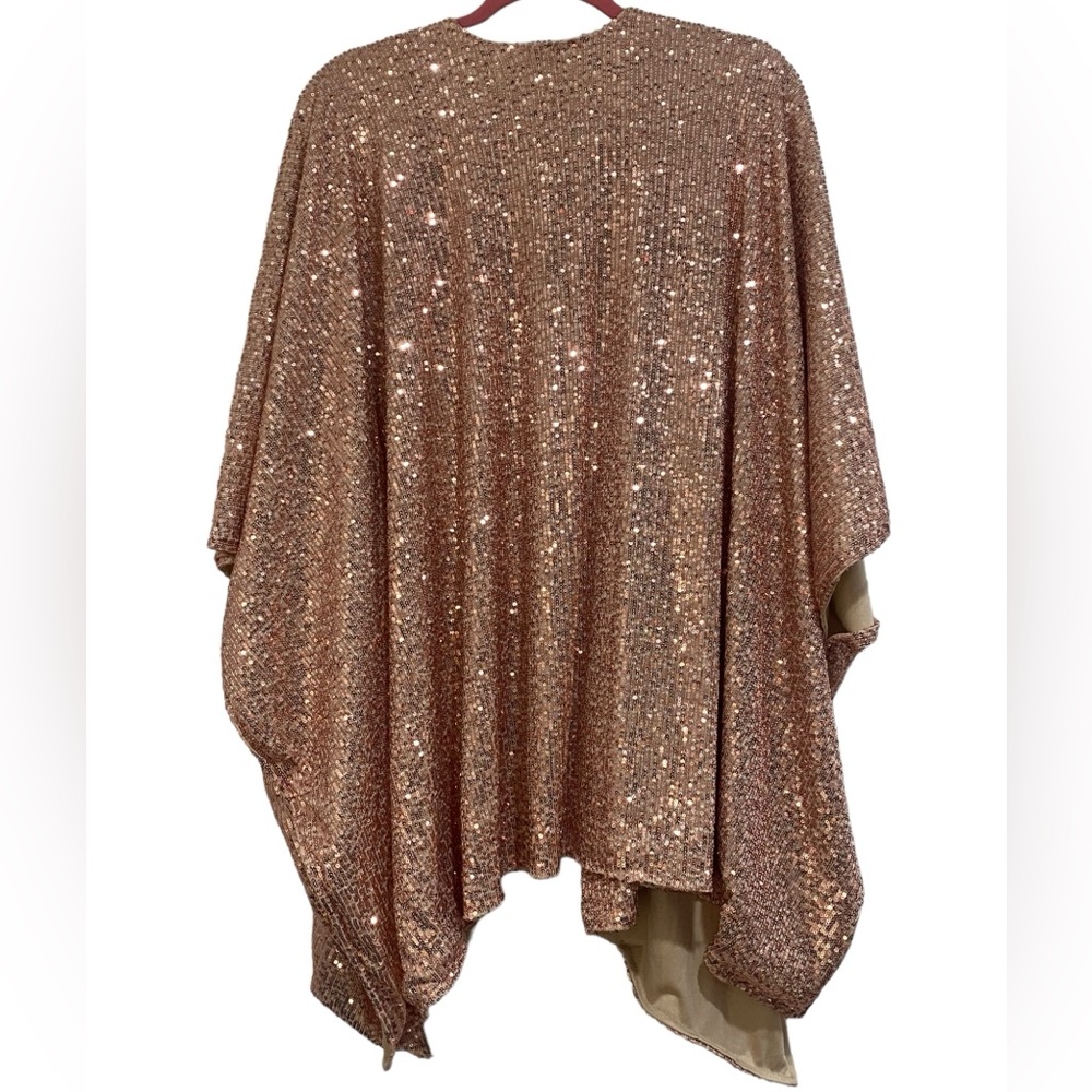 Torrid Rose Gold Sequin Kimono - Picture 3 of 5